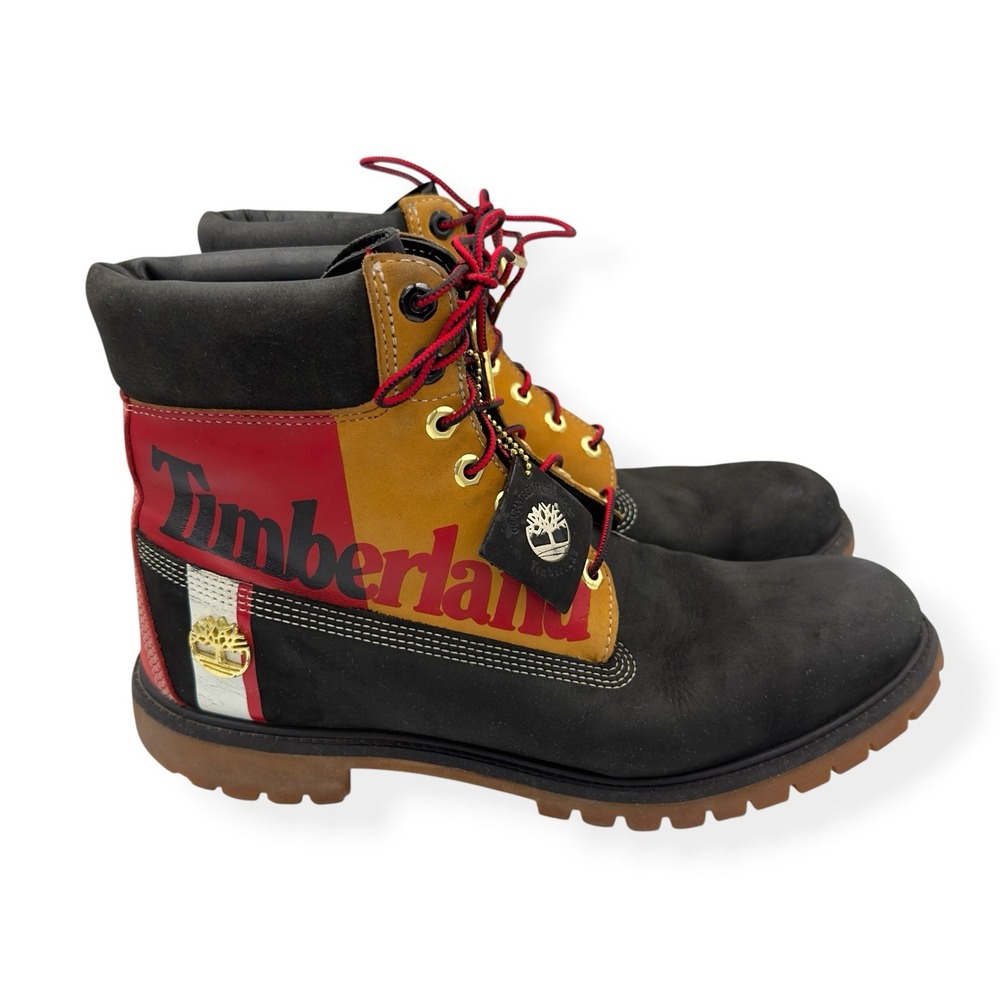 Timberland 6" Premium Waterproof Ankle Boots Leather Patch Logo Men's Size 12